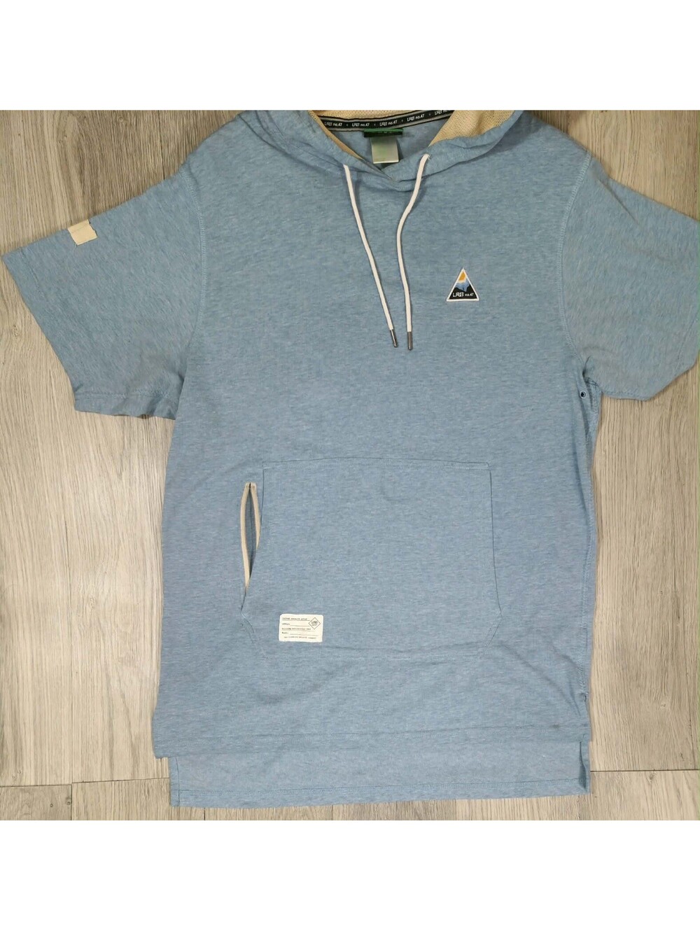 LRG Lifted Research Group Hooded Short Sleeve Pullover Hoodie Men’s L #15